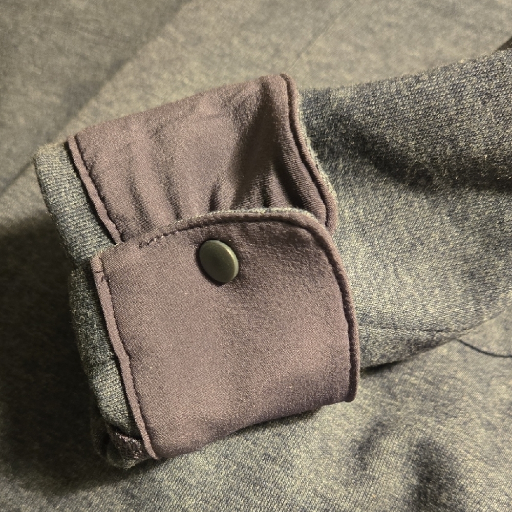 Lululemon Dark Greay Soft - Knit Overshirt Button-Up Shirt - Picture 5 of 7